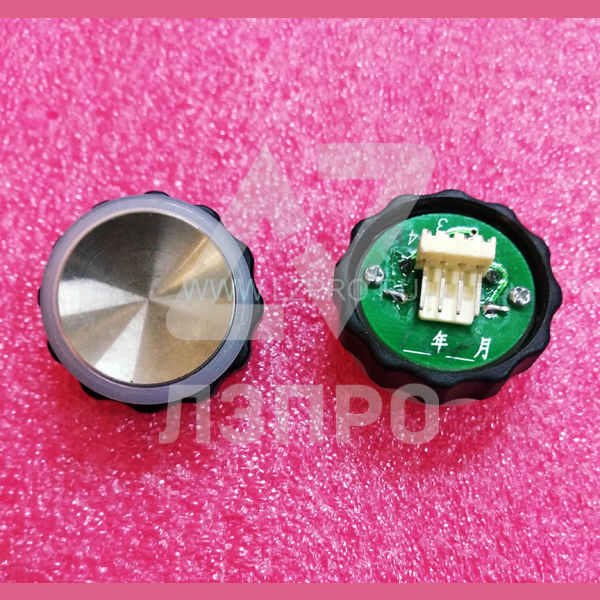 Кнопка BR27B (с круговой красной подсветкой, шлифованная, разъем AMP) XAA323CY1A XIZI Otis