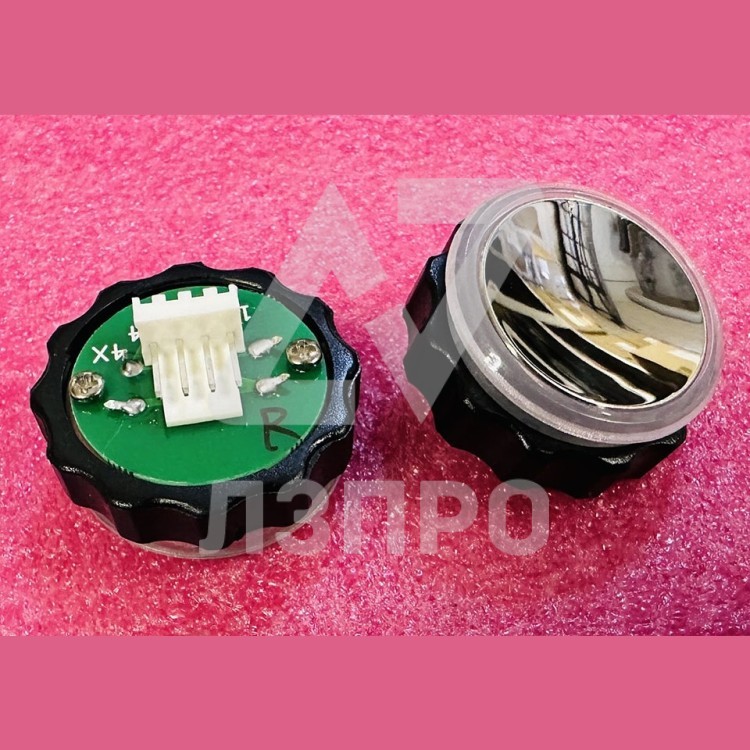 Кнопка BR27B (с круговой красной подсветкой, полированная, разъем AMP) XAA323CY1C XIZI Otis