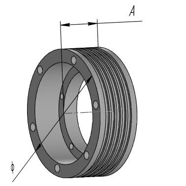 Шкив канатоведущий 400х5х10 ЛЛ0401.02.ЕПМ.00.002-02 ЕПМ