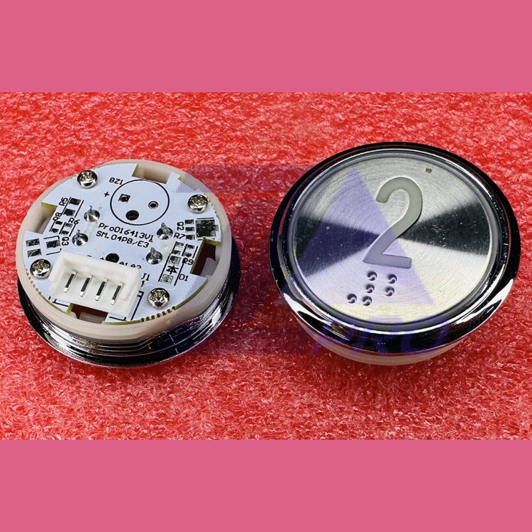 Кнопочный модуль "2" с кодом Брайля SM.04PB/E3 STEP KOYO