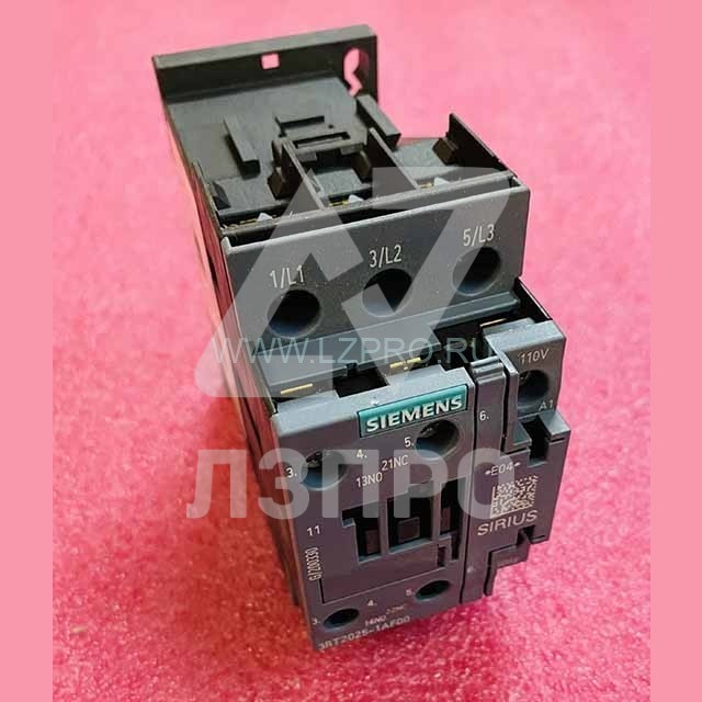 Контактор 110V 17A 7,5kW допконтакты 1NO+1NC 3RT2025-1AF00 SIRIUS Siemens