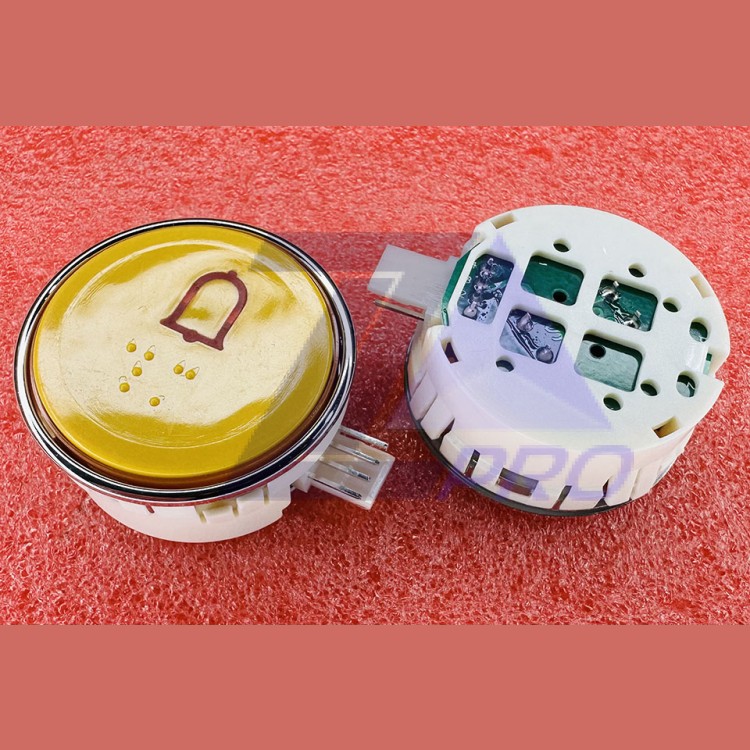 Модуль кнопочный круглый КОЛОКОЛЬЧИК красная подсветка с кодом Брайля AK-29B Sigma