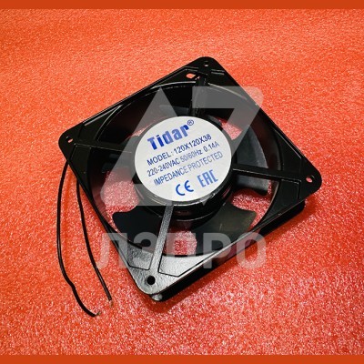 Вентилятор 0.14A 220-240VAC 120x120x38mm (метал. корпус) Tidar