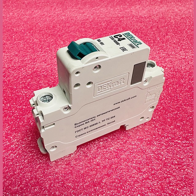 Автоматический выключатель ВА-101 1P 4А C 4.5кА DEKraft