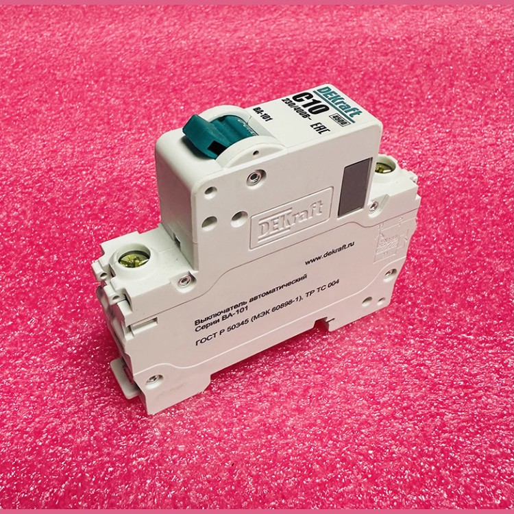Автоматический выключатель ВА-101 1P 10А C 4.5кА DEKraft