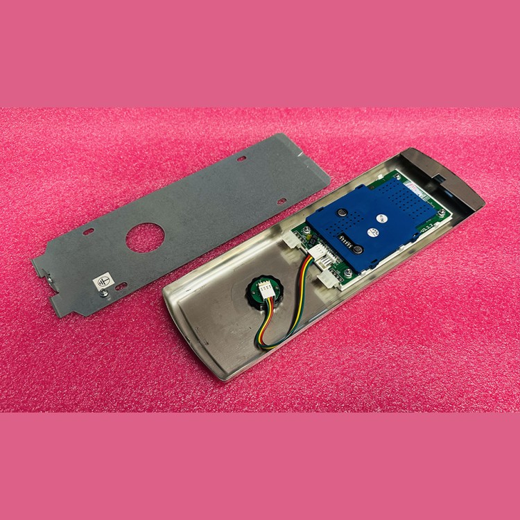 Вызывной пост 1 кнопка синяя подсветка с индикатором LMBS430  XAA308NA5AS Xizi Otis