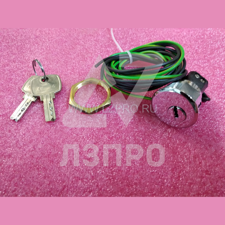 Ключевина COP/LOP 250V ( полированный хром ) с 2-мя ключами S-H4 Otis FAA431B4