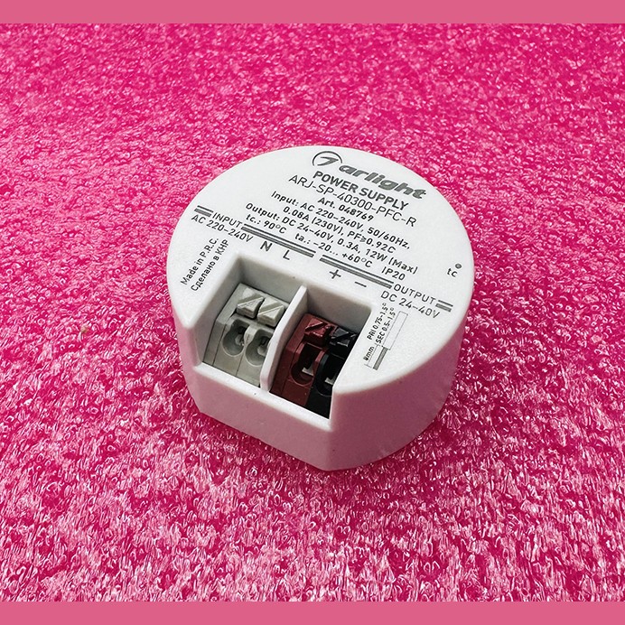 Блок питания ARJ-SP-40300-PFC-R (24-40VDC, 12W, 300mA, PFC) arlight
